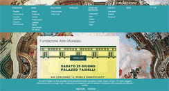 Desktop Screenshot of fondazionealdomorelato.org